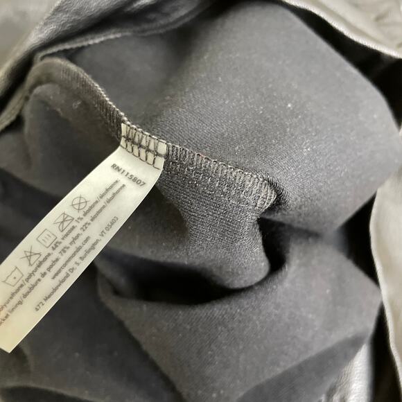 Commando Faux Leather Jogger Pants Small Black Womens Stretch Tapered - Picture 8 of 9